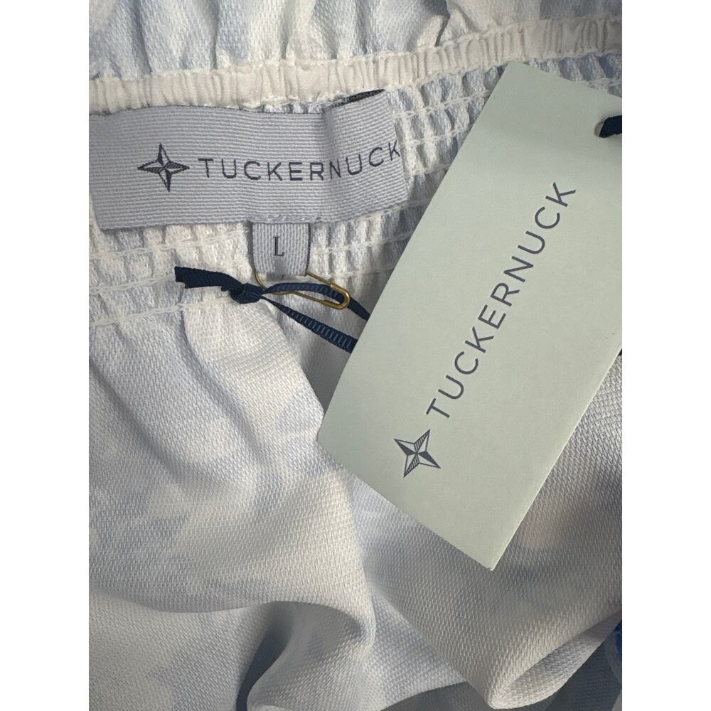NWT Tuckernuck Blue Floral Long Sleeve Off the Shoulder Top Sz L - Picture 5 of 5